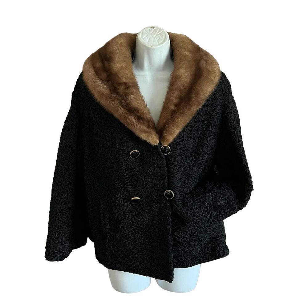 Vintage Kaufmann’s Mink Collar Jacket Coat